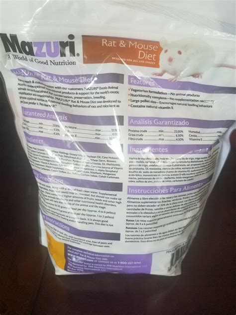 Mazuri Rat And Mouse Food 2 Lbs Food