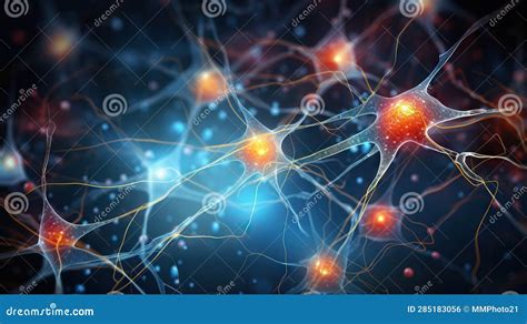 Neuron And Glial Cells Vector Illustration Diagram