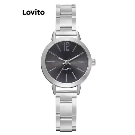 Lovito Women Casual Plain Light Luxury Sense Of Commuting Quartz Watch