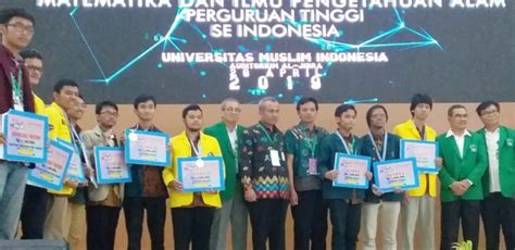 Inilah Total Perolehan Prestasi Kontingen Ui Dalam Ajang On Mipa Pt