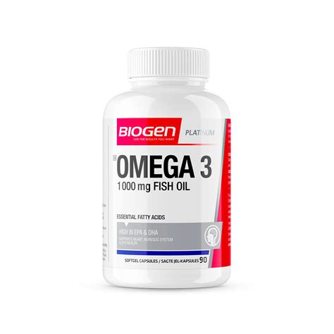 Omega 3 1000mg Fish Oil - 90 Softgel Caps | | Biogen