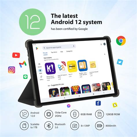 TOSCIDO T26 Tablet 10 3 Nyolcmagos 6 GB RAM 128 GB ROM Android 12