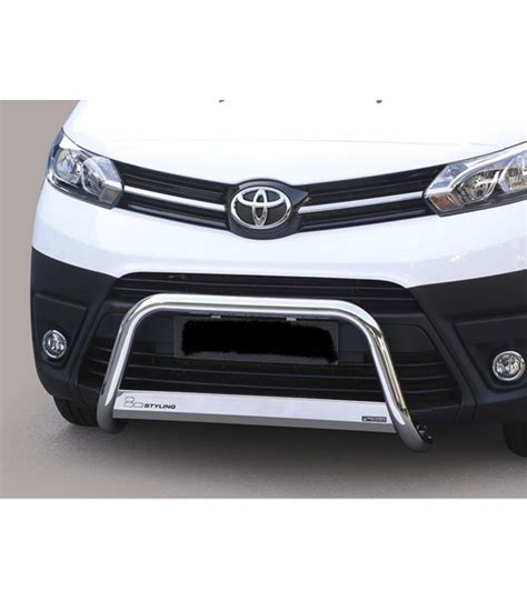 Defensa central inox Ø63mm con traviesa para toyota proace desde 2016