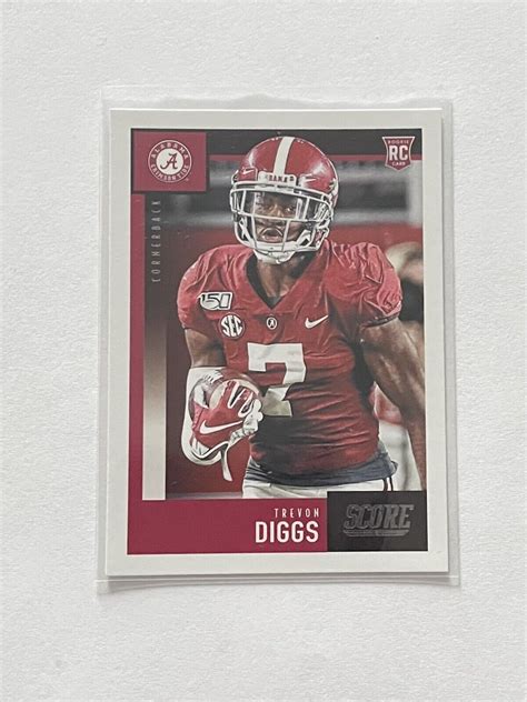 Panini Score Trevon Diggs Rc Rookie Card Alabama Crimson Tide