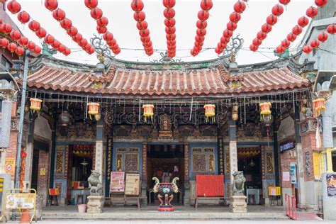 Templo De Lukang Chenghuang Em Lukang Changhua Taiwan O Templo Foi