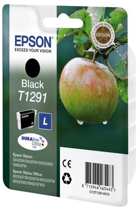 Cartouche D Encre Epson Pomme T1291 Noir 4287894 Darty