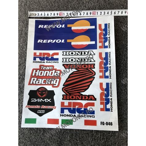 Set Autocolant Stickere Pentru Carena Moto Honda Racing