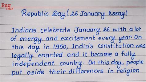 Republic Day Essay January Essay Republic Day Essay In English