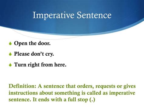 Types Of Sentence English Grammar Ppt