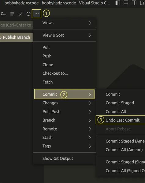 How To Undo The Last Git Commit In Visual Studio Code Bobbyhadz