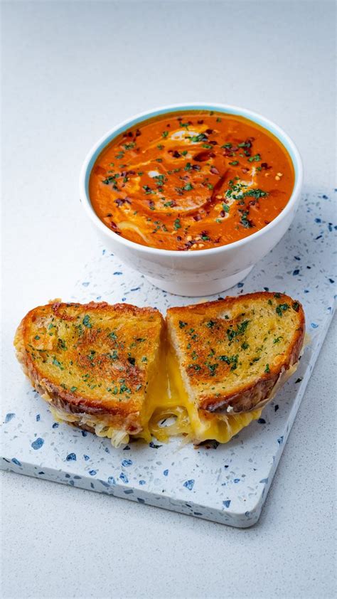 Herb Grilled Cheese & Tomato Soup Recipe