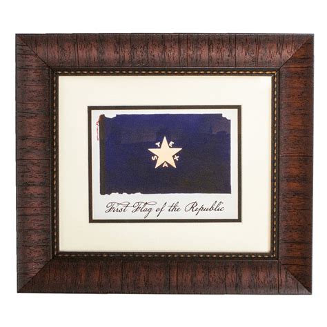 Framed First Flag of Republic of Texas | Texas Capitol Gift Shop