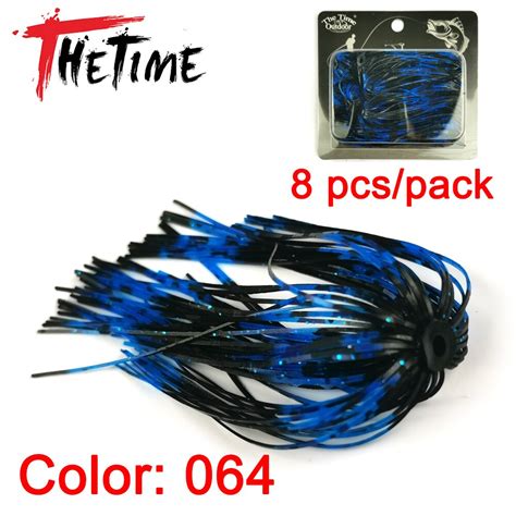 New Thetime Texas Rig Fishing Rubber Skirt Tungsten Sinker Oz