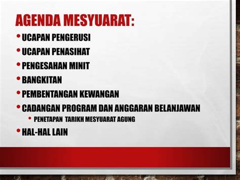 Agenda Mesyuarat Persatuan Ibu Bapa Dan Guru Ppt