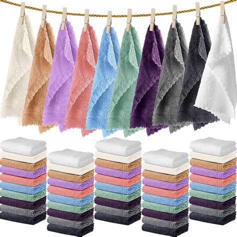 Amazon Newwiee 100 Pcs Washcloths Bulk Quick Drying Bathroom Wash