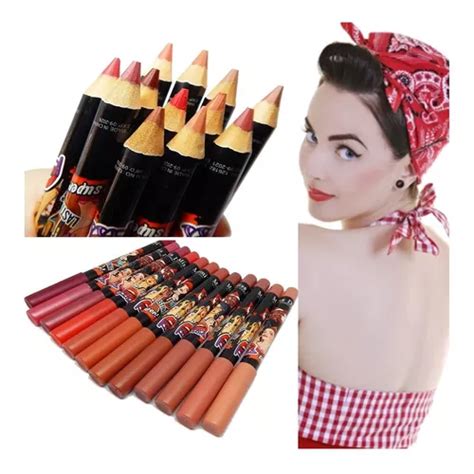 Lapices Delineadores Para Labios Pin Up Nude Y Rojos