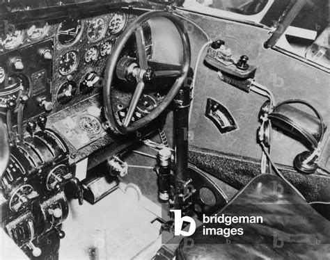 Cockpit Of Amelia Earhart S Plane A Lockheed L E Electra Showing