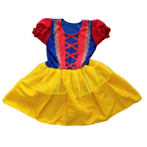 Roupa Infantil Branca De Neve - Fantasia Infantil Branca de Neve Menina - Vestido, Roupa Temática ...
