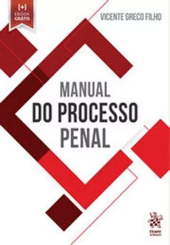 Manual Do Processo Penal 2019 De Greco Filho Vicente Editora