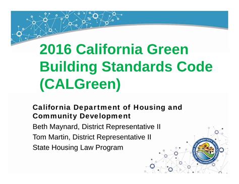 Pdf 2016 California Green Building Standards Code Calgreen