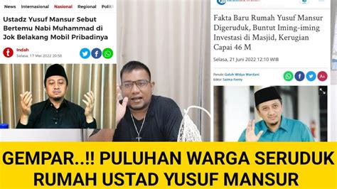 Trending Puluhan Warga Geruduk Rumah Ust Yusuf Mansur Ini Hikmah