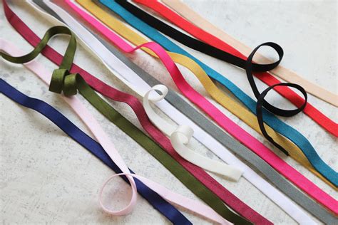 Satin Lingerie Strap Elastic 10mm Wide Dot To Dot Studio