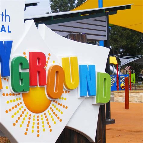 Custom Monolithic Sign For The Tamworth Regional Playground — Danthonia