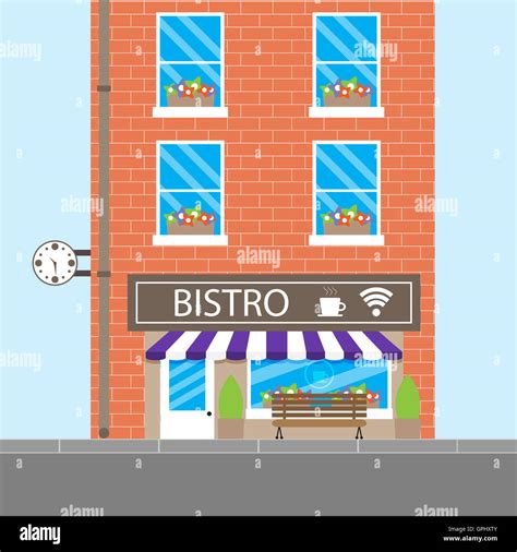 Bistro Building Cafeteria Cafe Or Restaurant Bistro Cafe Coffee Shop