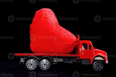 Red toy truck 19914364 Stock Photo at Vecteezy