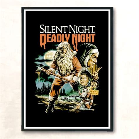 Official Silent Night Deadly Night Vintage Wall Poster - Aestheticlux.com