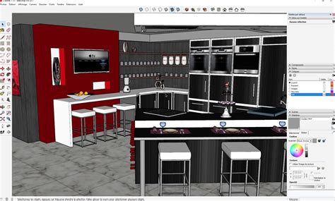 TUTO Réaliser sa cuisine dans Sketchup formation aménagement d