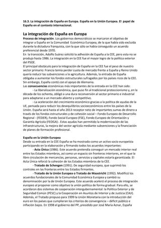 Tema La Espa A Actual Pdf