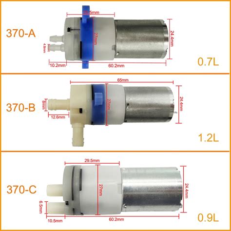 12V DC Piccolo 370 Pompa Acqua Con Motore A CORRENTE CONTINUA A Basso