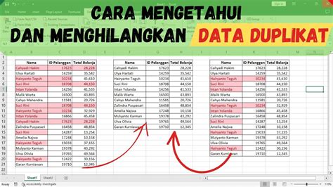 Cara Mengetahui Dan Menghilangkan Data Duplikat Atau Sama Di Excel