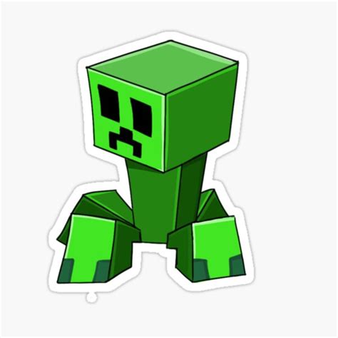 Minecraft Creeper Sticker For Sale By Jamcayt Redbubble