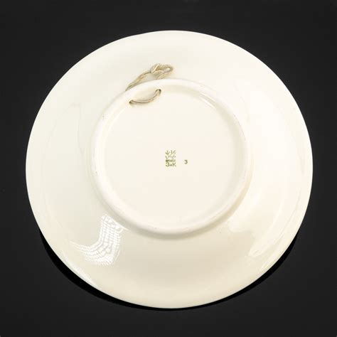 Блюдо настенное "Жар-птица", фаянс, роспись, Конаковский фаянсовый ...