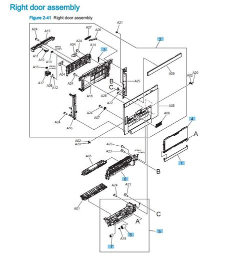 Hp M855 M880 Laser Printer Part Diagrams