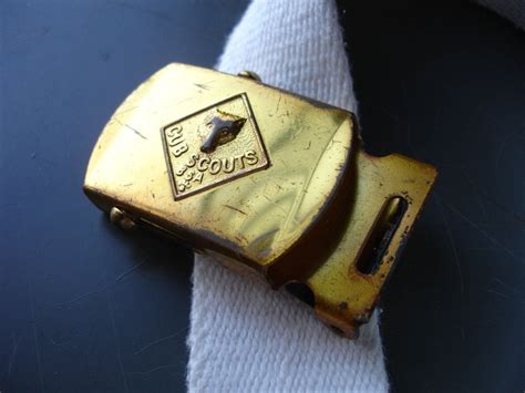 vintage cub scout belt buckle by industrialrelic on Etsy