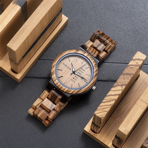 Bobo Bird Reloj Anal Gico De Madera Para Hombre Accesorio De Pulsera De