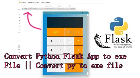 Convert Python Flask App To Exe File Convert Py To Exe File Youtube