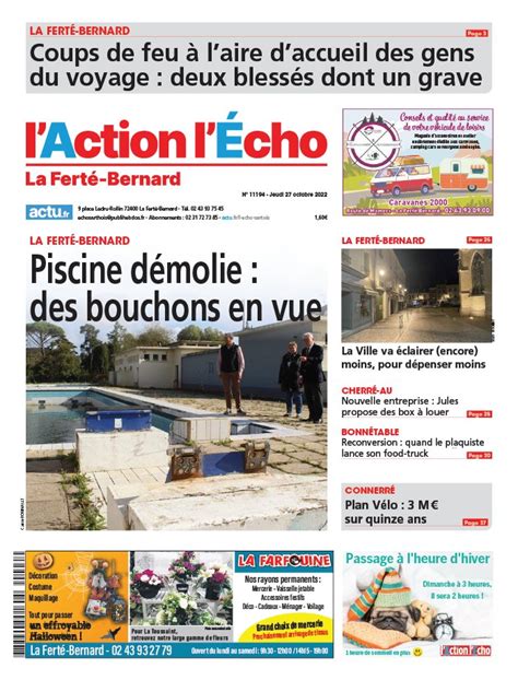 L Echo Sarthois N Du Octobre T L Charger Sur Ipad