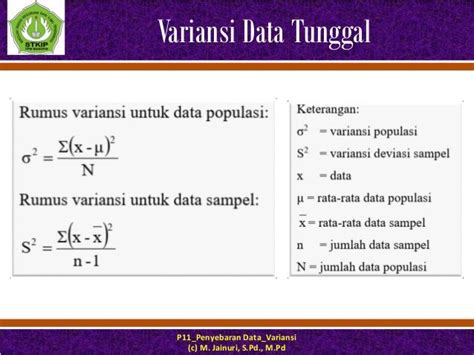 P11penyebaran Data Variansi Ragam