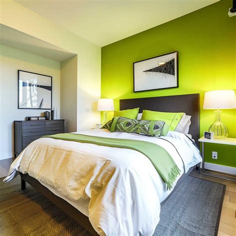 50+ Green Accent Bedroom Wall Ideas That Will Make You Green With Envy ...