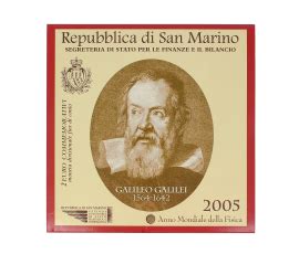 Saint Marin 2 euro BU Galileo Galilée 2005 C10537 Rue de la Monnaie