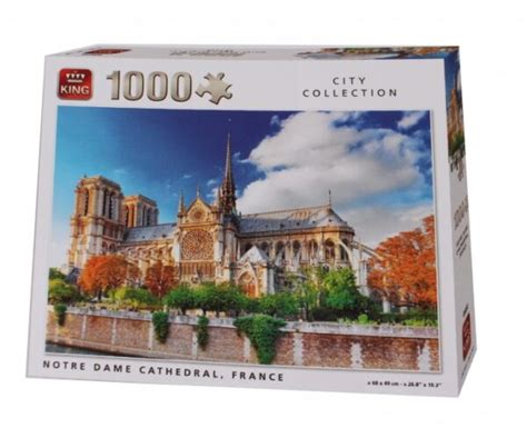 King Legpuzzel Notre Dame De Paris Cathedral Stukjes Legpuzzels