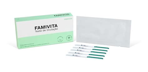 Kit 20 Testes De Ovulação Famivita 5 Testes De Gravidez Frete grátis