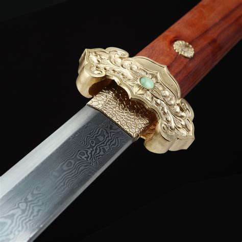 Tang Dynasty Sword High Performance Pattern Steel Straight Blade