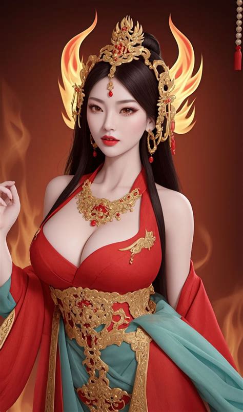 Wallpaper Ai Art Ai Generated Asian Boobs Cleavage Fantasy Girl