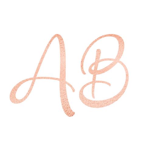 Rose Gold Alphabet Clipart Rose Gold Font Rose Gold Letters Etsy