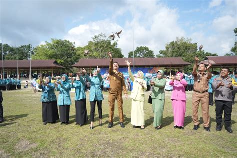 Pj Bupati Muaro Jambi Buka Jambore PKK Kabupaten Muaro Jambi Tahun